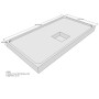 Belli Duschwannenträger für Flat E 170x90 SD94256 für Rechteckdusche, 170x90x2,2cm, 12cm hoch