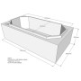 Belli Badewannenträger für Dublin 180cm mit Vorbau SW 84147 V