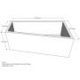 Belli Badewannenträger für Malibu Top 170x100 rechts SW84264