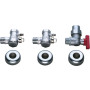 Bosch 2x Wartungshähne R 1'' 1x Gashahn R 3/4'' Zubehör Nr. 769 7719001817
