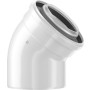 Bosch Luft-/Abgasbogen 45 Grad, d: 60/100mm Abgaszubehör FC-CE60-45 7738112501