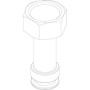 Bosch Zwischenstück unten Ladepumpe 87186661910