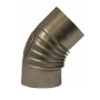 Buderus Abgasrohrbogen Alu d: 200 x 0,7mm, 45 Grad gerippt, mit Tür 7738332344