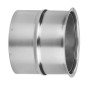 Buderus Abgasrohr-Wandfutter V4A Edelstahl D130 x 0,6mm Werkstoff 1.4404, doppelt 7738332452