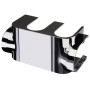 Flamco Designverkleidung Variocon Ventilarmatur Kunststoff verchromt Anschluss links F12037