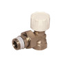 Flamco Thermostatventil Eck kurz DN20 mit Voreinstellung, Rp3/4 x G3/4a, M30x1,5 F34014