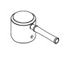 Hansgrohe Griff Talis Classic Wannenmischer Brausenmischer Aufputz chrom 14193000
