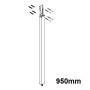 Hansgrohe Rohr mit Abdeckung 950mm Raindance Select Showerpipe chrom 92357000