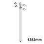 Hansgrohe Rohr mit Abdeckung 1382mm Raindance Select Showerpipe chrom 92358000