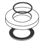Hansgrohe Rosette Axor Citterio Waschtisch/Bidet chrom 95396000