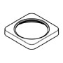 Hansgrohe Rosette Axor Citterio M Auslauf 4-Loch Wannenarmatur chrom 98509000