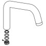 Hansgrohe Auslauf komplett Axor Citterio SPTM Festauslauf chrom 98604000