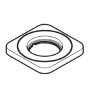 Hansgrohe Rosette Axor Citterio M 3-Loch Waschtischarmatur chrom 98930000