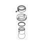 Hansgrohe Gelenkkugel mit Sicherungsring steel 98941800