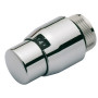 Resideo Thermostatregler Thera-200 Design, mit eingebautem Fühler, chrom/chrom, ohne Nullstellung, Flüssigkeitselement T4221