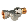 Resideo Rücklaufverschraubung, regelbar, Verafix-E, Durchgang, 1/2'', vernickelt V2420D0015