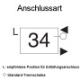 Arbonia Mehrpreis zu Heizwand für Anschlussart 34 - Rechts