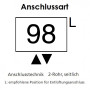 Arbonia Mehrpreis zu Heizwand für Anschlussart 98 - Mitte unten