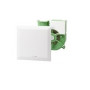 Helios Ventilatoreinsatz ELS-VF 60 # 08161 mit Fassade, 60m³/h, mit Feuchtesensor