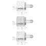 Keuco Befestigungs Set 1 Plan Care 3x Holzschrauben DIN7996-6x70 V2A 3xDübel UX8R 34990000100