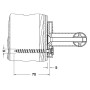 Keuco Befestigungs Set 4 Plan Care 3x Holzschrauben DIN7996-6x70 V2A 34990000200