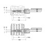 Keuco Befestigungs Set 3 Plan Care 2x Holzschrauben 10x70 2xDübel UX 12 34992000100