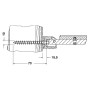 Keuco Befestigungs Set 6 Plan Care 2x Sechskant-Holzschrauben 10x70 34992000200