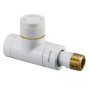 Oventrop Thermostatventil ''E'' DN15, 1/2'', PN10, Durchgang, weiß 1163162