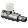 Oventrop Thermostatventil ''E'' DN15, 1/2'', PN10, Durchgang, Edelstahl-Design 1163182