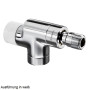 Oventrop Thermostatventil ''E'' DN15, 1/2'', PN10, Axial, weiß 1163262