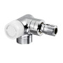 Oventrop Thermostatventil ''E'' DN15, 1/2'', PN10, Winkel-Eck links, verchromt 1163452