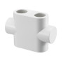 Oventrop Design Abdeckung für ''Multiblock T'' , Durchgangsform, weiß 1184095