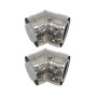 Vaillant Bogen 45 Grad, 80/125mm PP/Edelstahl für Fassadenverlegung konzentrisch 0020042757