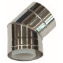 Vaillant Bogen 45 Grad d:110/160mm für Fassadenverlegung konzentrisch PP/Edelstahl 0020106405