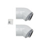 Vaillant Bogen 45 Grad Brennwert 80/125mm Luft-/Abgasführung, PP 303211