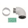 Vaillant Bogen 90 Grad turboTEC 60/100mm Luft-/Abgasführung, Alu 303808
