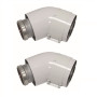 Vaillant Bogen 45 Grad turboTEC 60/100mm Luft-/Abgasführung, Alu, (2 Stück) 303809