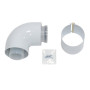 Vaillant Bogen 87 Grad Brennwert 60/100mm Luft-/Abgasführung, PP 303910