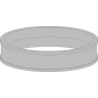 Kermi x-well Dichtring für EPP-Rohrmuffe NW 180, Übergang zu AD 200mm Y2301180004K