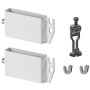 Kermi Träger Set für Standkonsolen 60x10 für Heizkörper mit Lasche, weiß ZB03100001