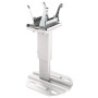 Klemm-Standkonsolenset Flachheizkörper Typ 12 teilbar, innenliegend, weiß, BH300-600mm ZB05180001