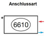 Zehnder Anschlussart 6610, Anschluss rechts für Charleston, Nabenabstand wählbar 6610