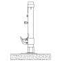 Zehnder Standkonsole STF 2-760 H: 760 weiß RAL 9016, für Charleston 719091