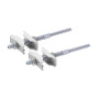 Zehnder Set TSK, 2xTSK130 weiß L=130mm, weiß RAL 9016 774701