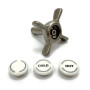 Hansgrohe Griff Axor Montreux 2-Griff Waschtischmischer warm/kalt brushed nickel 16291820