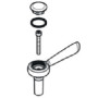 Hansgrohe Axor Montreux Hebelgriff warm/kalt, chrom 16691000