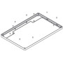 Hansgrohe Rahmen Kopfbrause 460 2jet und 3jet chrom 93391000