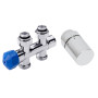 HSK Mittelanschluss-Garnitur Set Durchgang, chrom 890832