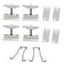 Zehnder Befestigungs-Set CVD, 4x CVD 0+BH weiß weiß RAL 9016, für Charleston-Radiatoren 774401