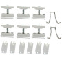 Zehnder Befestigungs-Set CVD, 6x CVD 0+BH weiß weiß RAL 9016, für Charleston-Radiatoren 774601